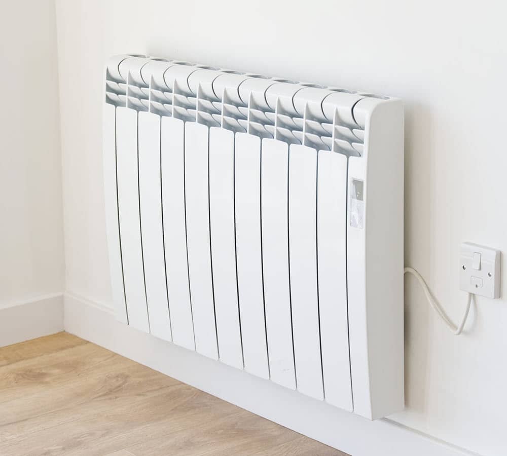 Lovely white electric panel radiators might be ideal for your electric heating.