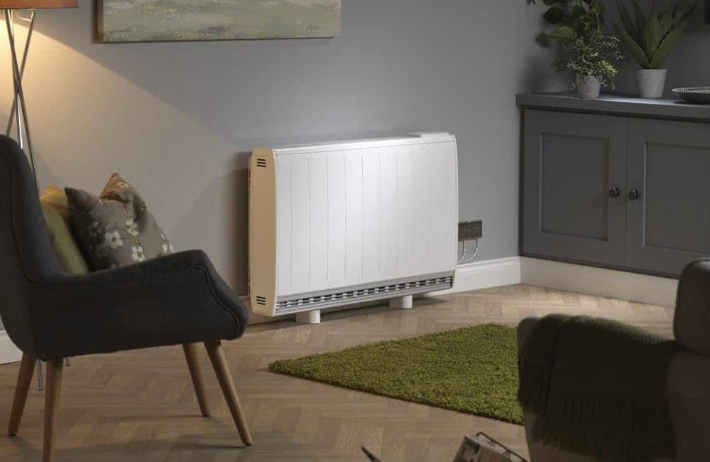 Dimplex Quantum RF electric storage heater keeping this lounge warm.