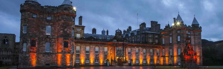 Rewire & lighting at Holyrood Palace café & coffee stand.