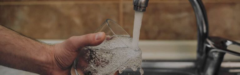 Drinking water being lead tested for an Edinburgh landlord.