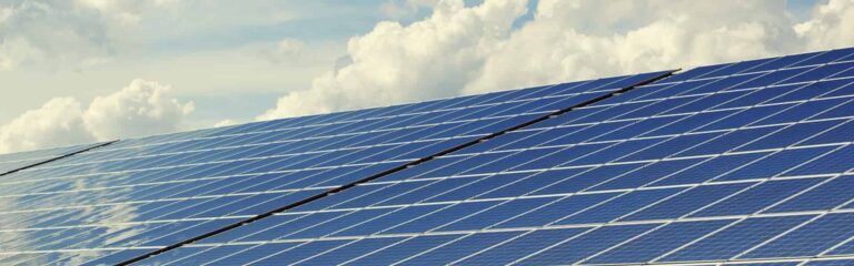 Achieving renewable energy goals using battery storage and solar pv panels.