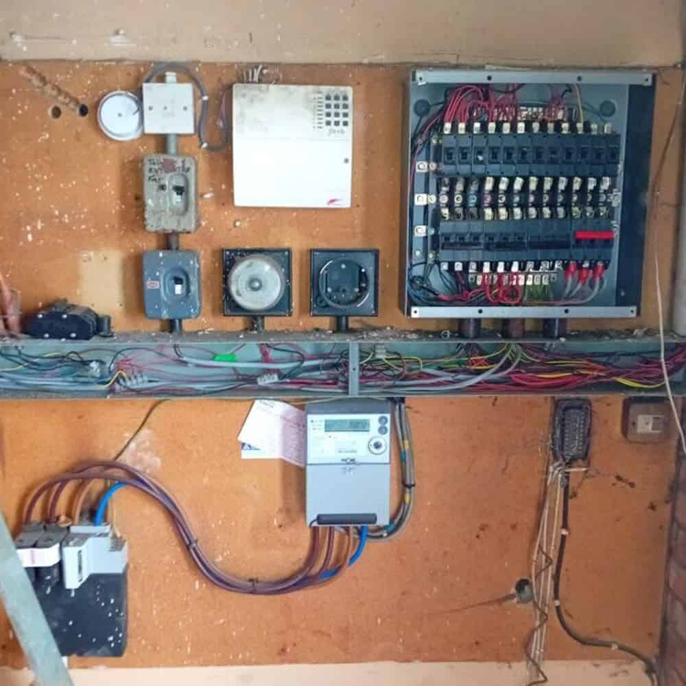 A commercial three phase electrical installation.