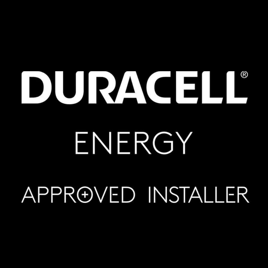 Duracell approved installer logo.