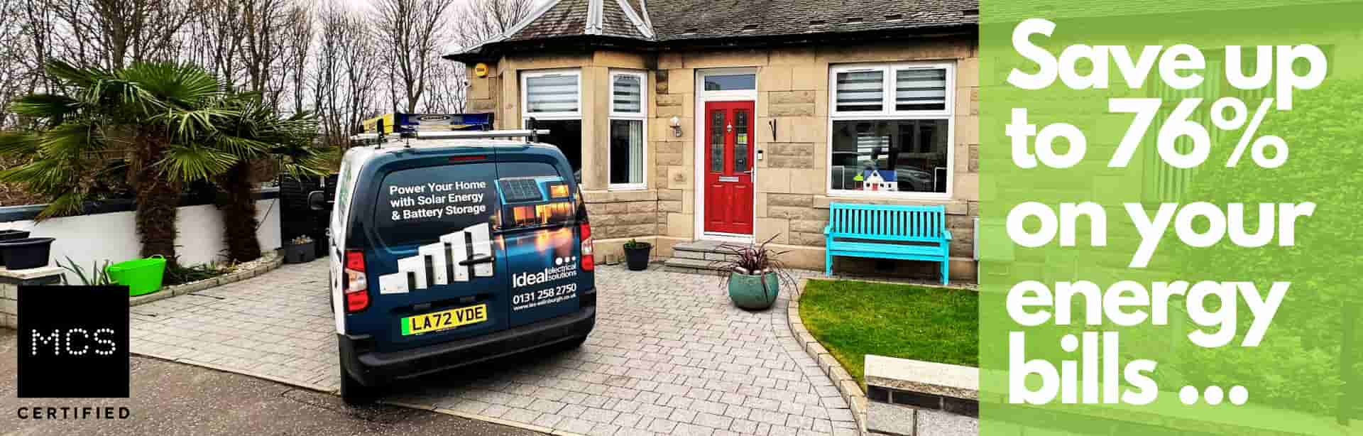 Case Study - battery storage installed in bungalow to save 76% on energy bills.